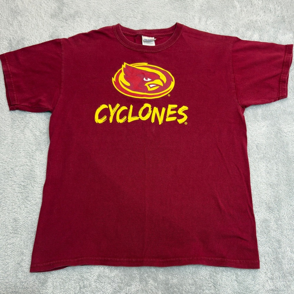 Gildan Iowa State Cyclones T-Shirt Youth XL Red/Maroon NCAA College Graphic Tee